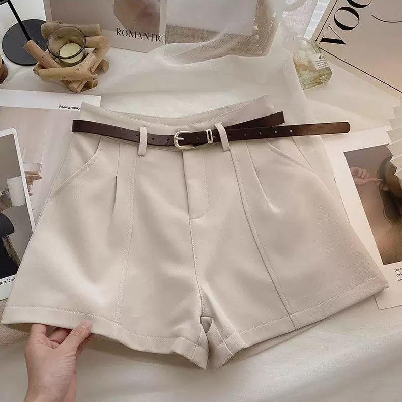 2026 Plus Size Women’s Loose Hot Pants: Slimming A-Line Wide Leg Shorts with Niche Design for Spring/Summer