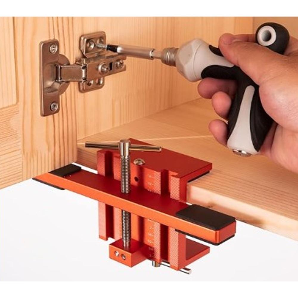Aluminum Alloy Hardware Jig Tool Adjustable Door Hinge Jig Universal Door Mounting Jig Bathroom