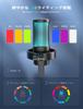 FIFINE AmpliGame A8 Gaming USB PC Microphone for and Condenser Desktop Computer Microphone with RGB Conversion Touch Headphone Pop and Black