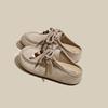 One pedal kangaroo shoes half drag women's model 2025 new early autumn niche outside wear casual fashion versatile bag head drag