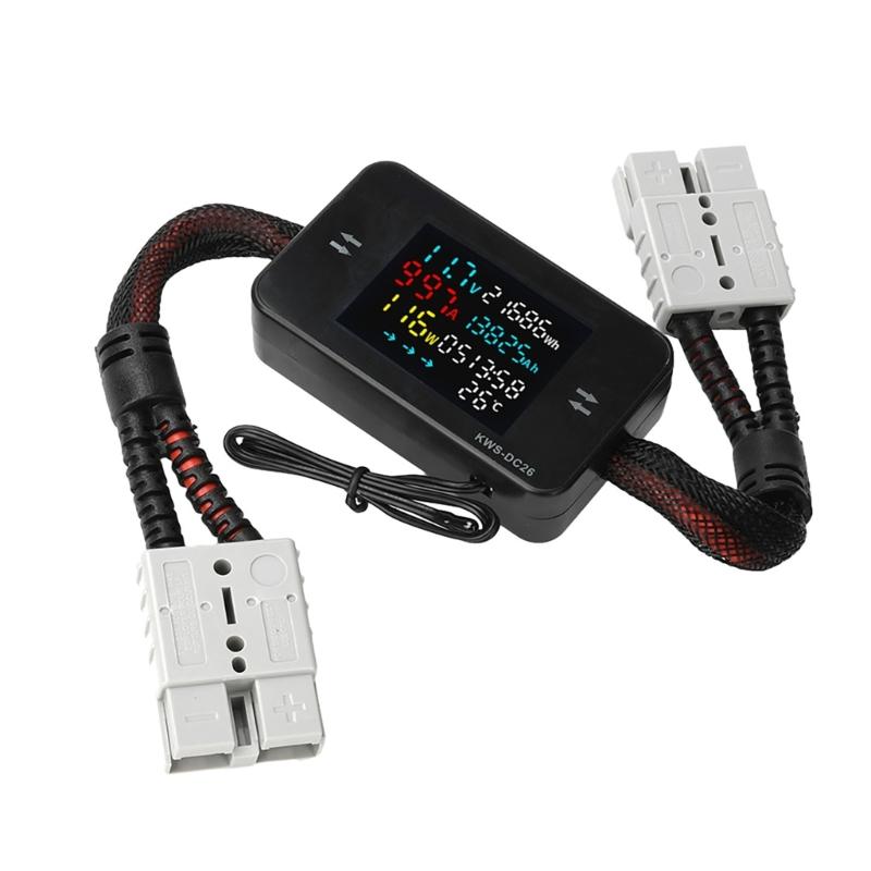 

High Accuracy LCD Digital Voltmeter Ammeter Power Meter for Electric Vehicle Battery Charging Monitoring with Data Recording 1