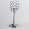 Hollow Crystal Candle Holder Romantic Craft Candelabra Wrought Iron Candlestick  Home Wedding