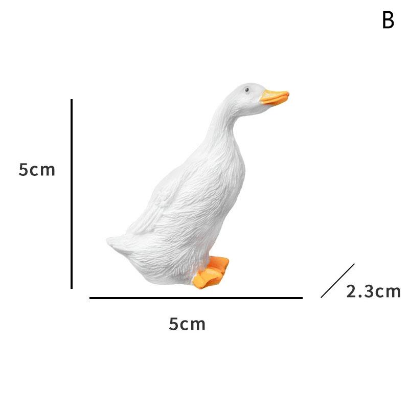 Hartsanka Skulpturer 3-delars Set, Utomhus Trädgårdsdekor Statyer För Damm Uteplats Gräsmatta, Mini Anka Figurer Hemprydnader Dekor