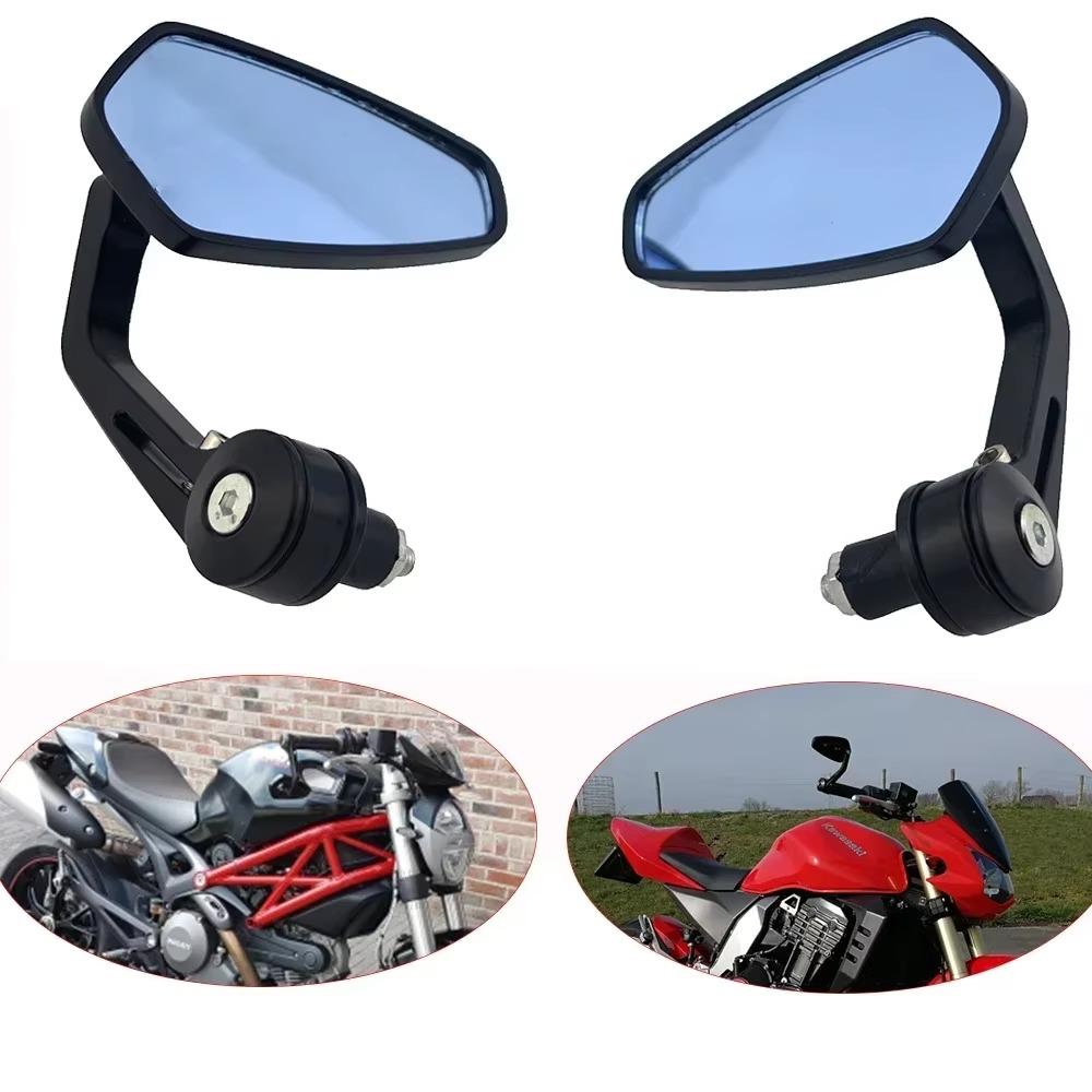 Universal Motorcycle Rearview Side Mirror 7/8'' Handlebar Bar End Mirrors For Scooter Electric Bike Motocross