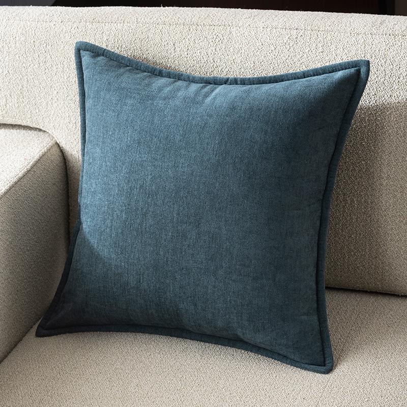 Chenille Large Back Cushion Cover - Luxurious Sofa or Bedside Pillow (Insert Not Included)