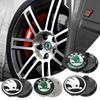 2026 Horké 55MM/65MM Originální krytky nábojů Krytky středů kol auta Dekorace Pro Skoda Rapid Scala Kodiaq Fabia Kamiq Karoq Octavia 3