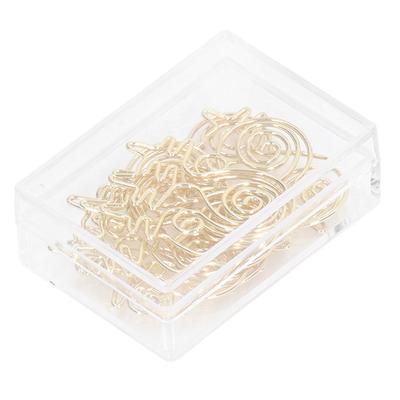 100 Stuks Goudkleurige Paperclips Metaal Roestvrij Plateringsproces Goud Verkleurt niet Veelgebruikt Leuke Paperclips