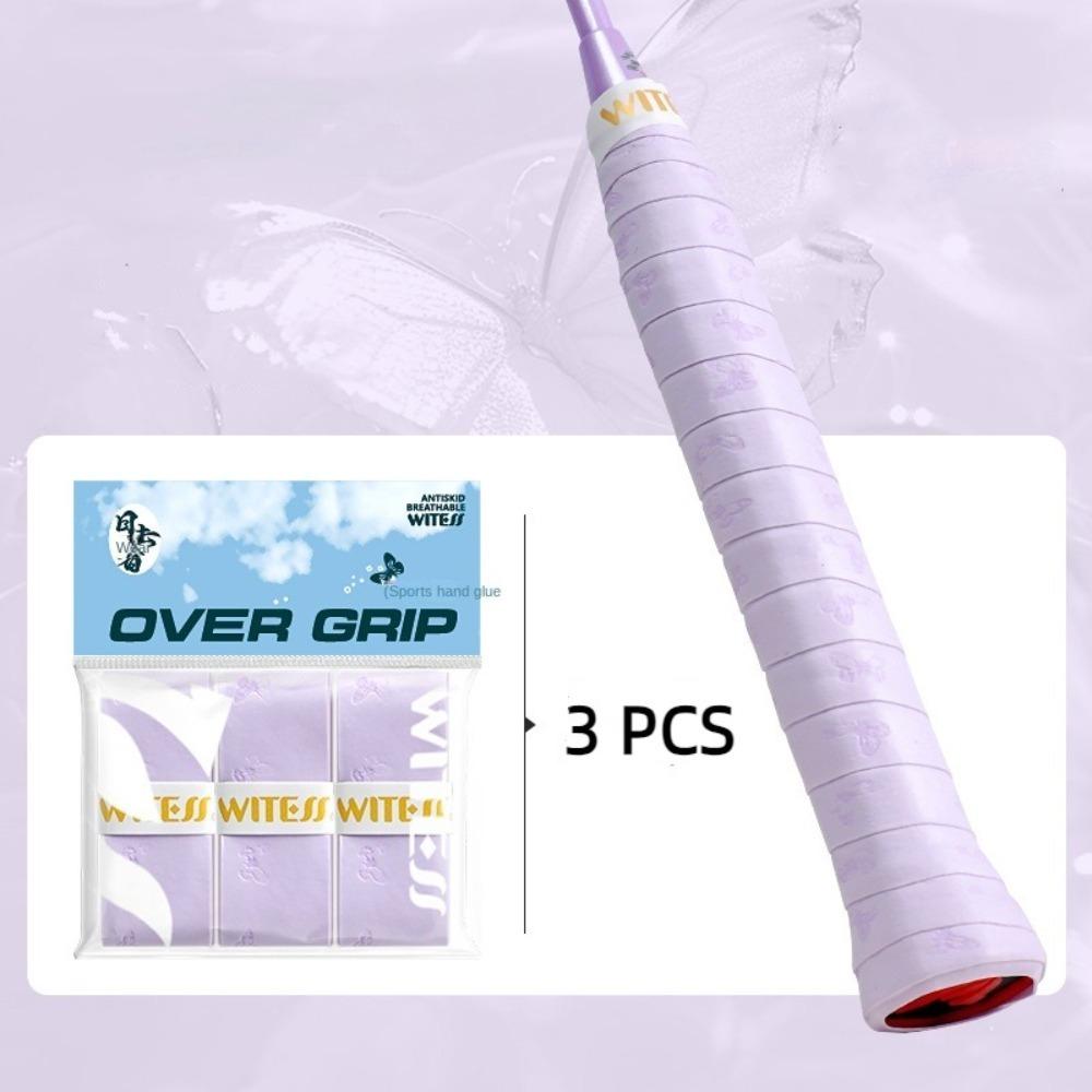 3 Pcs Sweat Absorption Tennis Overgrip Non-slip Fishing Rod Grip Tape  Racket