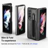 Skládací designové kožené tenké pouzdro pro mobilní telefony Samsung Galaxy Z Fold 4 5g Fold4 Fold3 Fold 3 Slim
