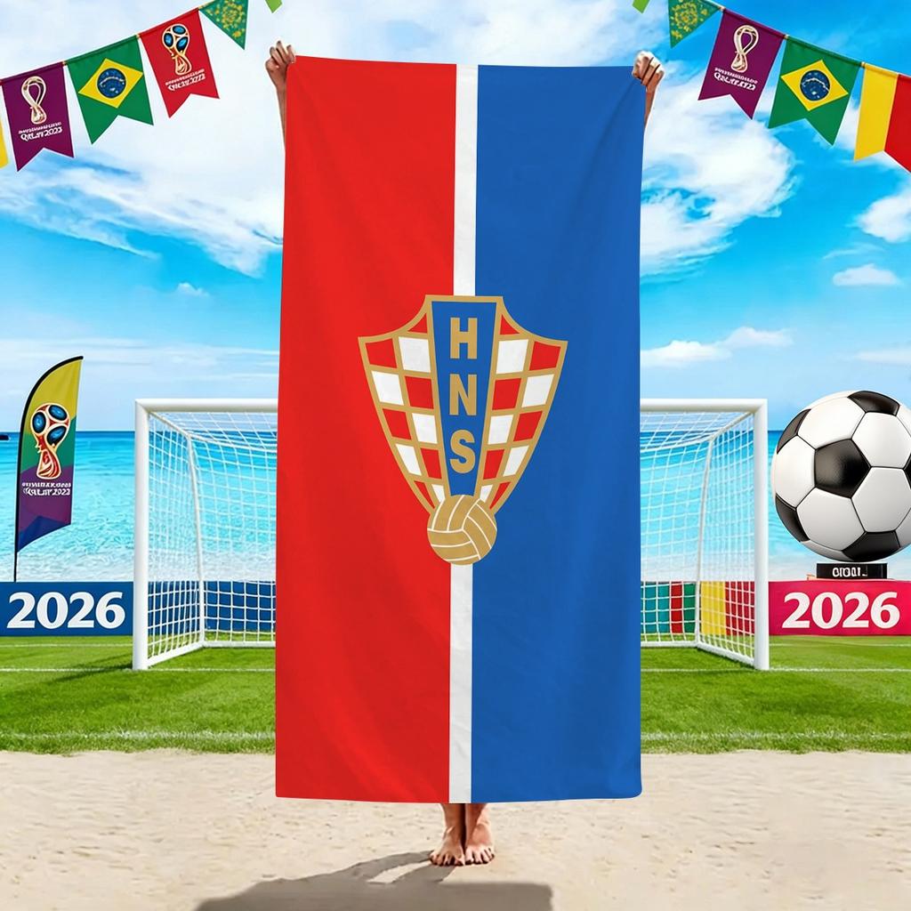World Cup Beach Towels, Us-Canada-Mexico Football Team Microfiber Quick-Drying Absorbent Bath Towels, Sports Towels