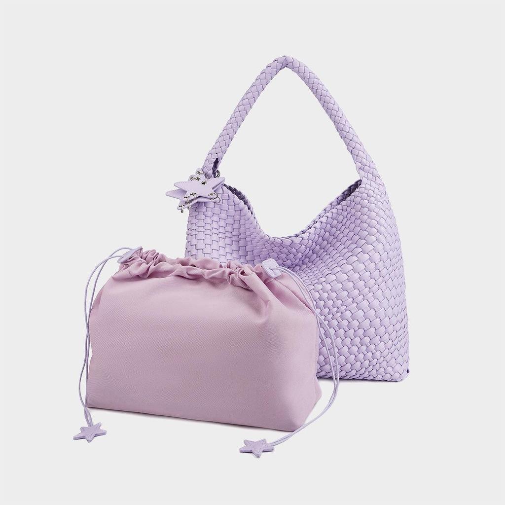 Ladybag Hand-Woven Luxury Mother-and-Child Tote - Large Capacity, High-End Design for Women