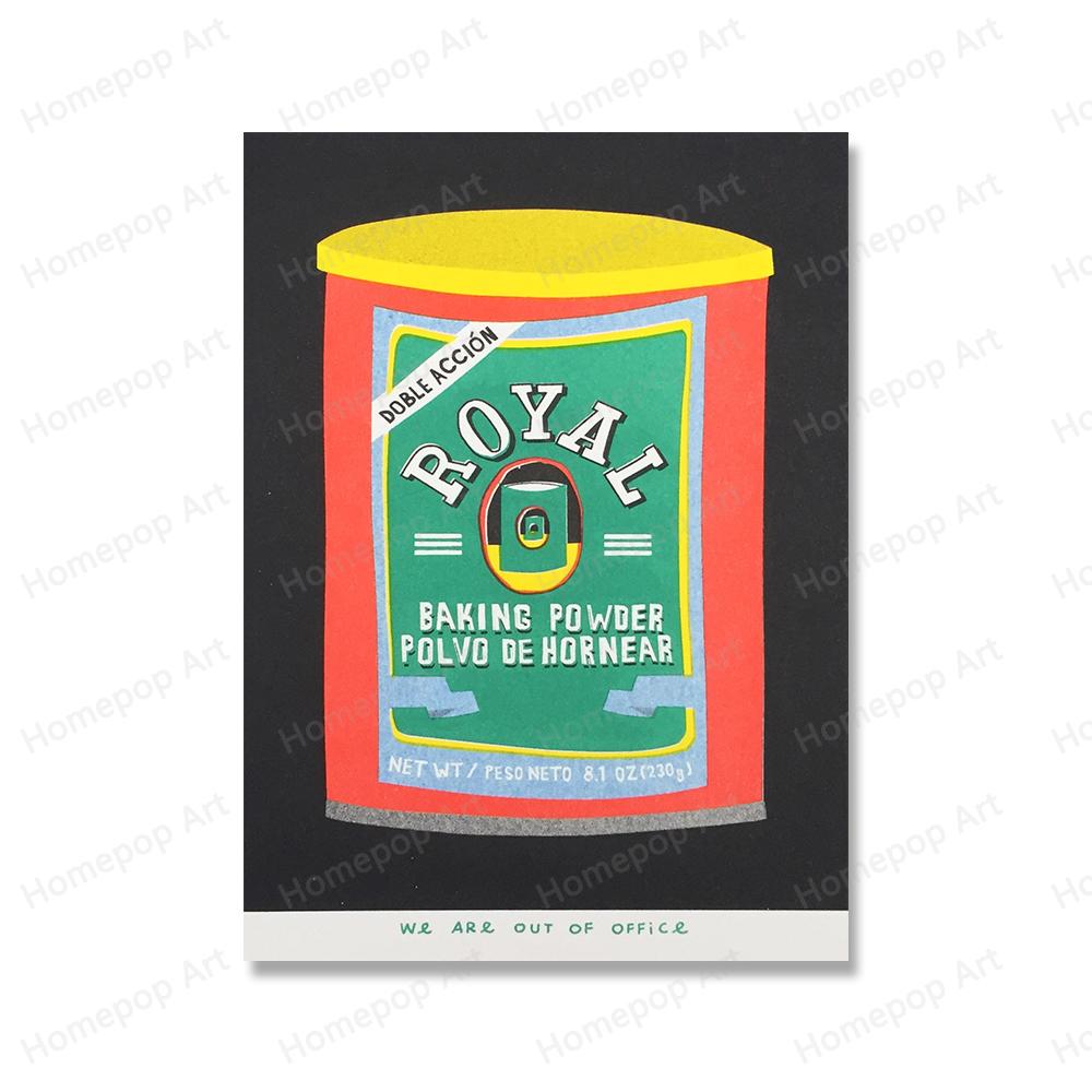 Japonské vědro Kokosový olej Konzerva Švestka Rajče Sardinky Nástěnná malba Severský plakát Růžový čaj Tisk Obrázek Dekorace obývacího pokoje