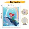 Disney Digital Oil Painting Art Kit Mermaid Ocean Whale Rainbow Handmade Coloring Painting Home Decor