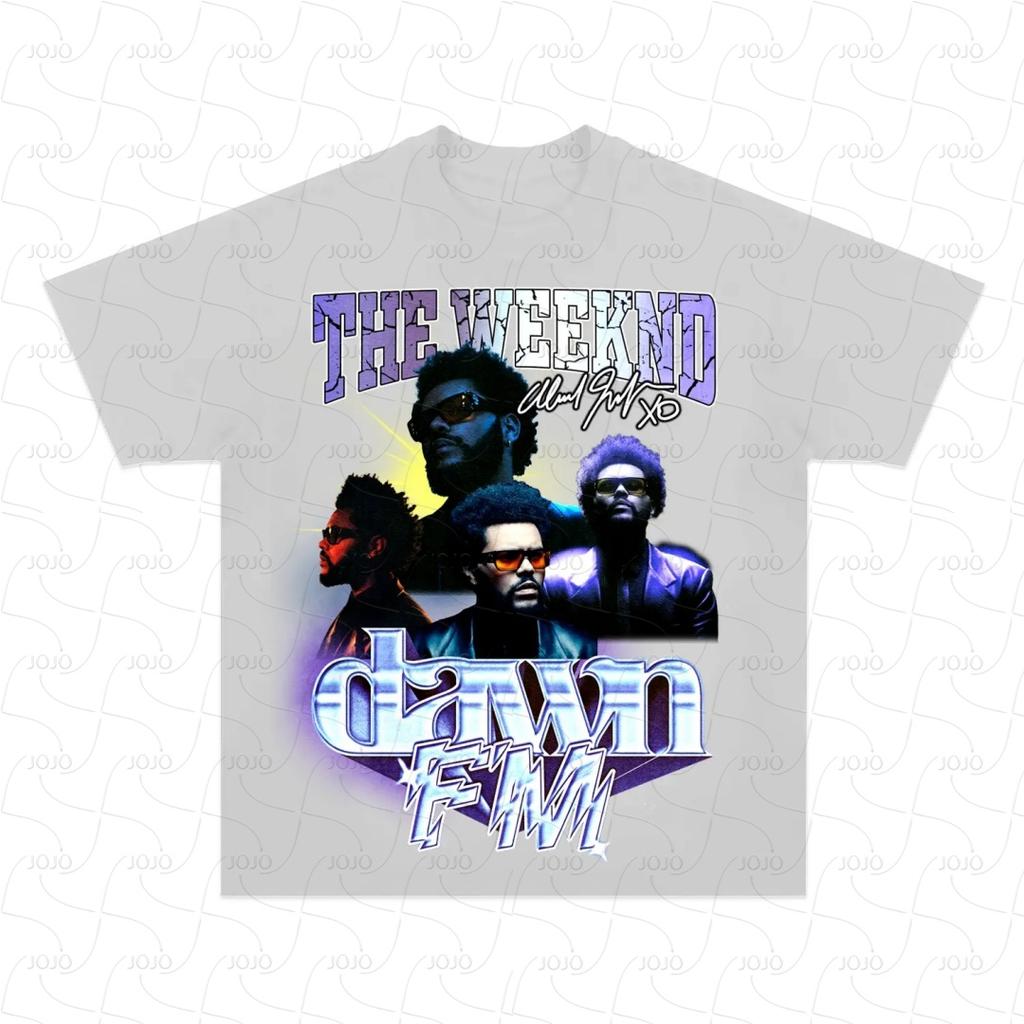 Echter Rapper The Weeknd Retro Grafik T-Shirt Herren Hip Hop Kleidung Y2k Unisex Mode Übergroßes Gangster Oberteil Geschenk für Fan
