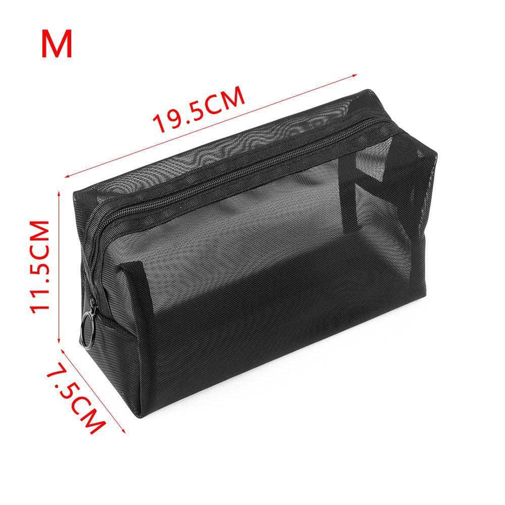 Zipper Storage Toiletry Bag Travel Organizer Makeup Pouch Cosmetic Bag Mesh Package