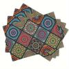 Printed Festival Party Placemats: Stain-Proof, Heat-Resistant Table Decoration