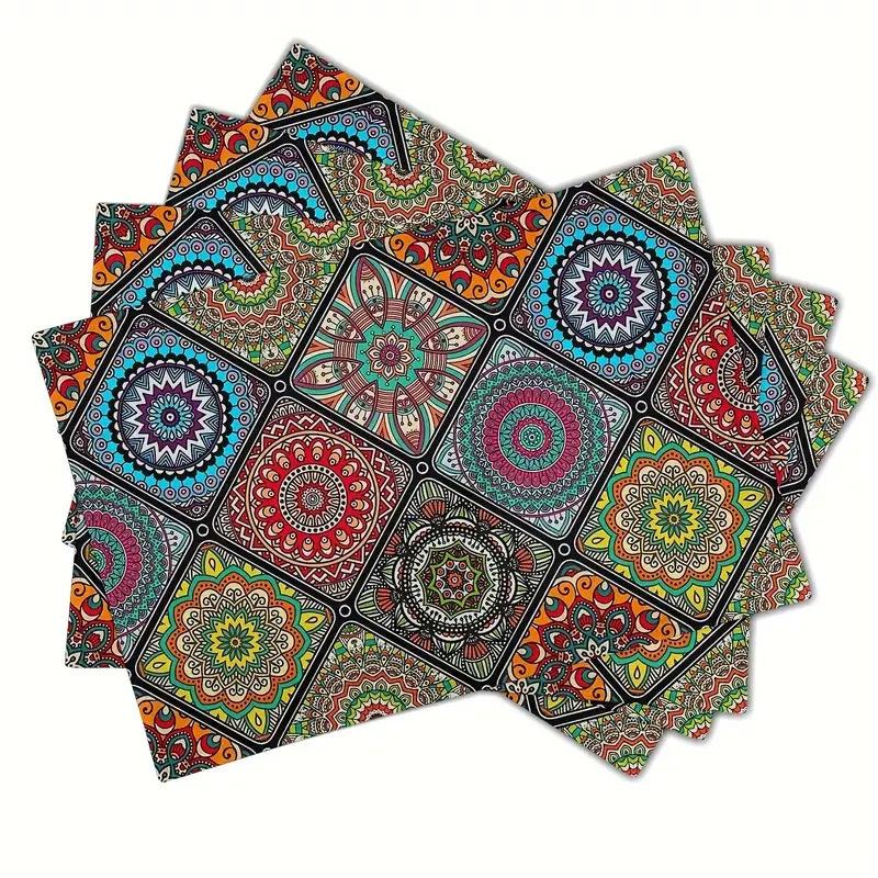 Printed Festival Party Placemats: Stain-Proof, Heat-Resistant Table Decoration