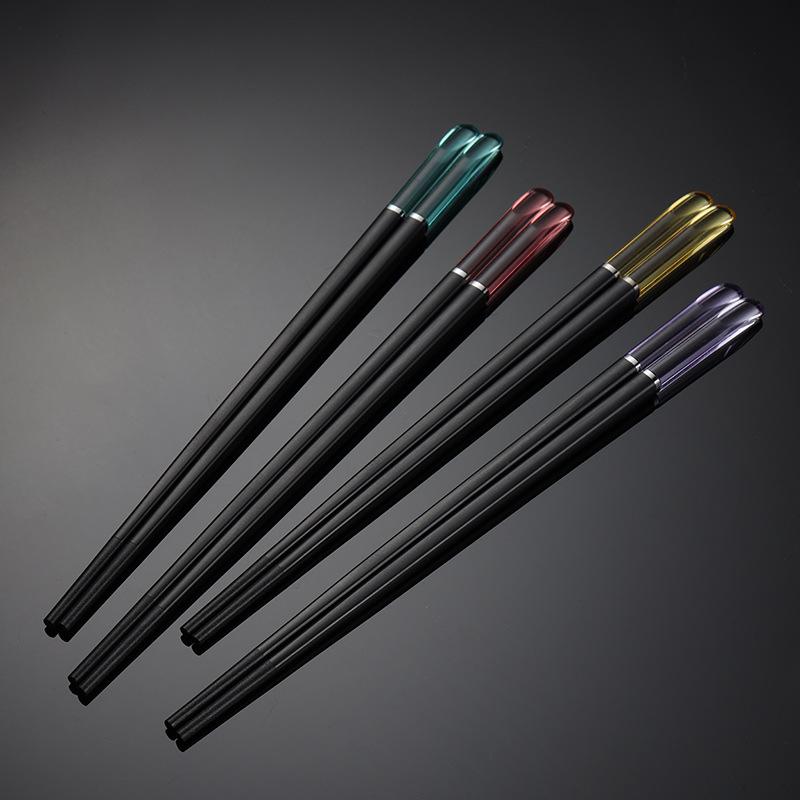 Crystal Alloy Chopsticks Portable Tableware Chopsticks Multi-specification Colorful Hotel Chopsticks White Housewarming Gifts Restaurant