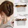 Classic Acetate Bow Metal Combs Hair Clip for Women Girls Bangs Collection Upside-down Hairpin Hair Accessories Styling Tool