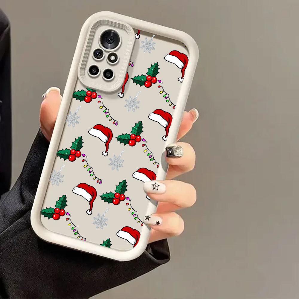 Phone Case For Redmi 15C 14C 13C 12C 15 Christmas Snowman Christmas Tree Cover For Redmi Note 9 10 11 12 13 14 Pro Plus 5G Coque