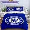 3pcs Football Team (35) Design Cover Set - HD Printed Bedding with 1 Cover and 2 Pillowcases - Perfect for Home and Dorm Decor