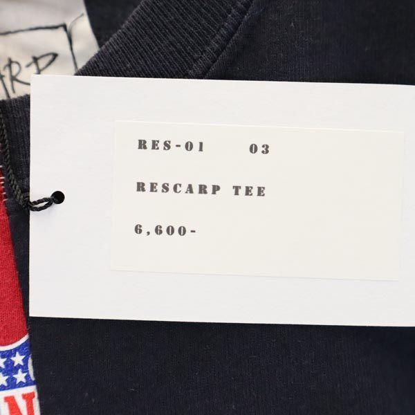 RESCARP 23ss Remake Short sleeve T-shirt Red x Navy x Gray Men's Used