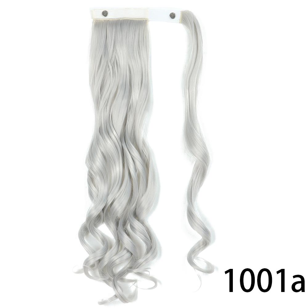 MISS WIG Women Synthetic Long Straight Ponytail Extensions Heat Resistant Hair 22 and 34 Inch Wrap Around Pony Hairpiece for Women