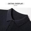 Men's Merino Wool Turn-Down Collar Sweater, Solid Color, Long-Sleeve, 2024 Autumn Collection