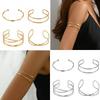 4/6pcs Bangle Jewelry Arm Bracelet Twisted Upper Arm Bracelet Trendy Cuff Bracelet  Gift