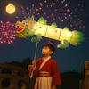 Handheld Mid-Autumn Festival Lamp PVC Handmade Dragon Lantern Cute Children's Loong Lantern  Gift