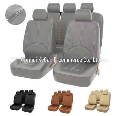 Universal PU Leather Car Seat Cover - Perforated Design, Mexico Edition