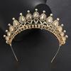 Colored Rhinestone Crown Large Crown with Comb  Bridal Tiara Crown