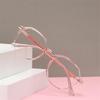 Transparent Pink Frame Polygon Minus Lens Prescription Eyeglasses Women Men  Short-Sight  Eyewear 0 -0.5 -0.75 To -6.0