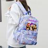 3Pcs/set Cartoon Kpop Printed Backpack with Handbag Pencil Case for Teenager Student Girl Boy Bookbag Schoolbag Women Large Capacity Travel Bag