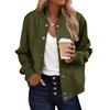 Women's Casual Loose Fit Long Sleeve Hoodie Jacket with Stand Collar for Street