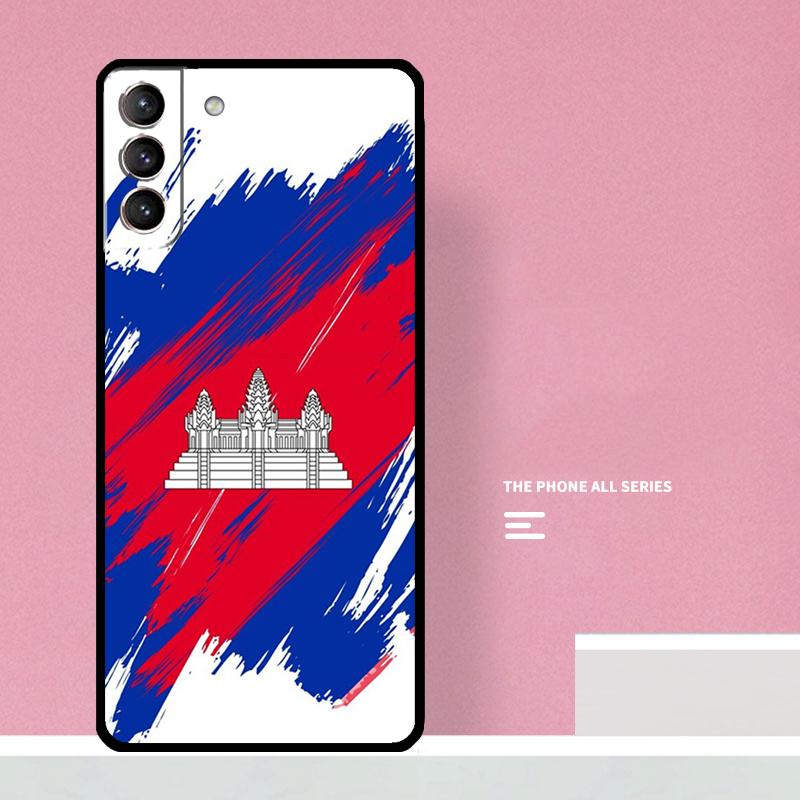 

Cambodia Flag Phone Case For Samsung Galaxy S24 S26 Ultra S20 S21 S22 S23 S25 Plus S10 S25 FE Cover Coque Galaxy S21