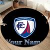 Chesterfield Fc Crest Custom Name Round Area Rug Carpet Rug For Living Room Bedroom Sofa Playroom Decor Nonslip Floor Mat