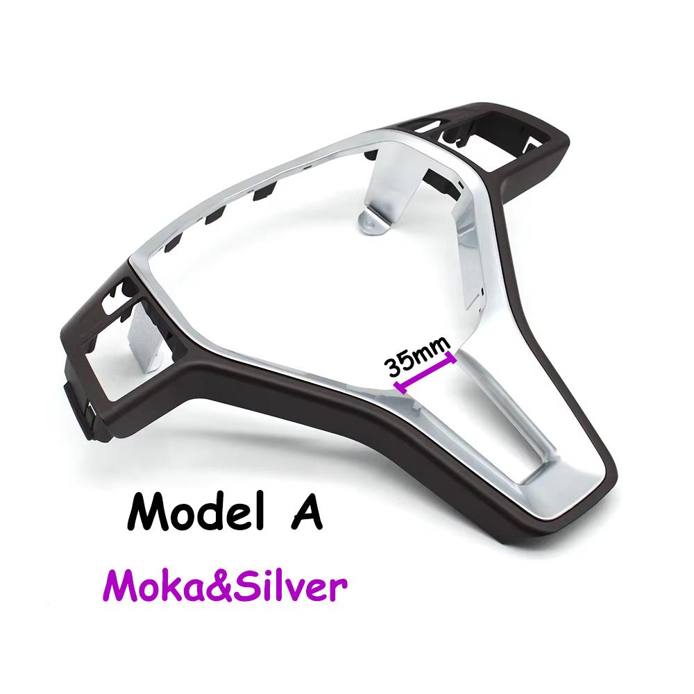 35MM W176 W246 W204 X204 W212 W207 W156 W117 Interiör Bil Ratt Kolfiberöverdrag Panel Trim För Mercedes Benz