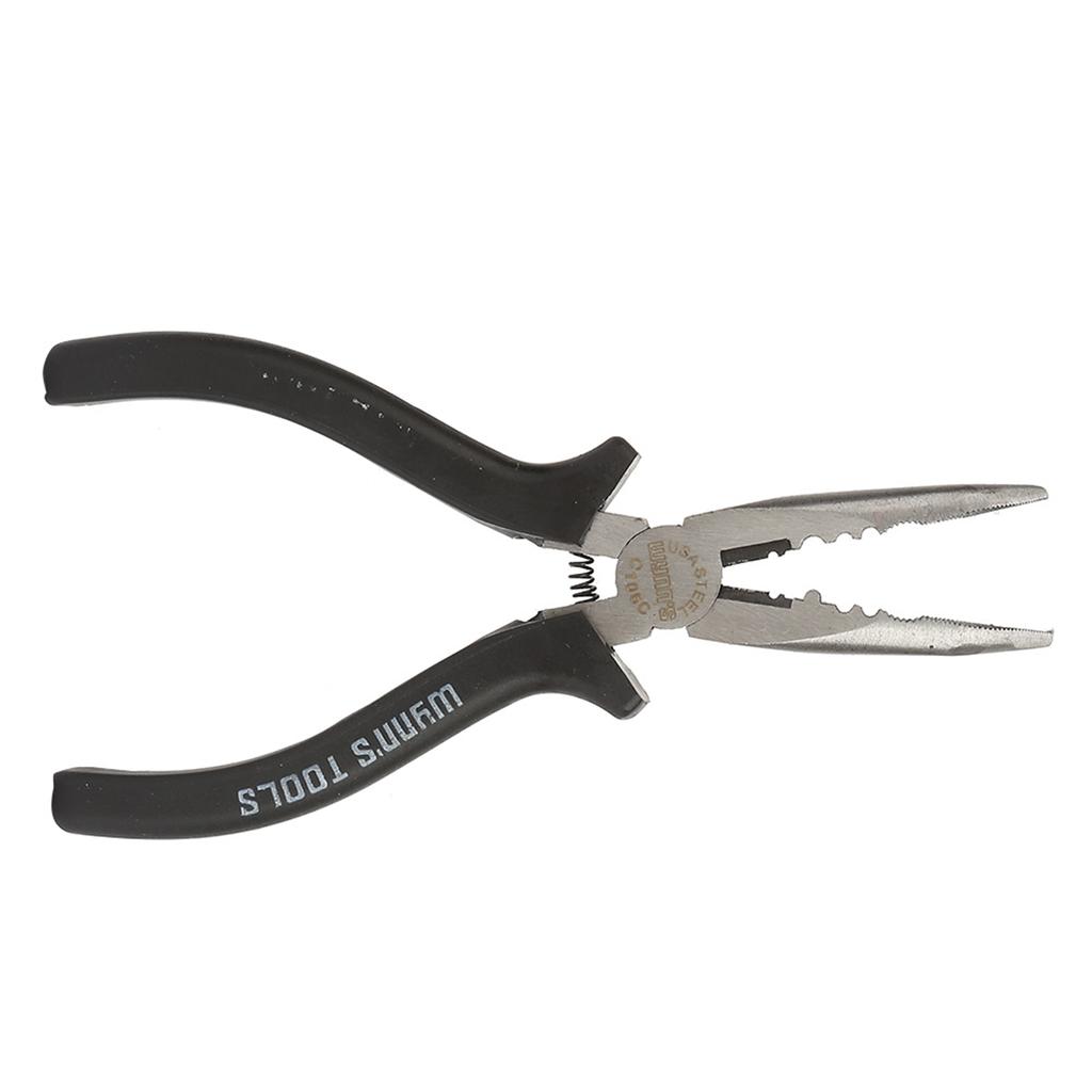 6   High Carbon Steel Slimline Bent Nose Pliers Round Curved Nose Pliers for Multiple Purposes