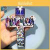 Beautiful Hand-painted Resin Cross Jesus Seven Blessings Holiday Ornament For Christmas