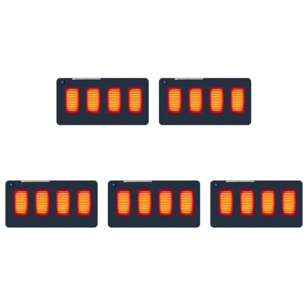 4 Beheizte Bereiche Beheiztes Wärmesitzkissen Tragbare Heizmatte Verdickte Ausführung Typ C/USB-Aufladung für Winter Outdoor Stadion Angeln