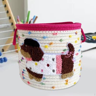 Baby Toys Storage Basket Bin Cute Home Decoration Organization Small with Handles Desktop