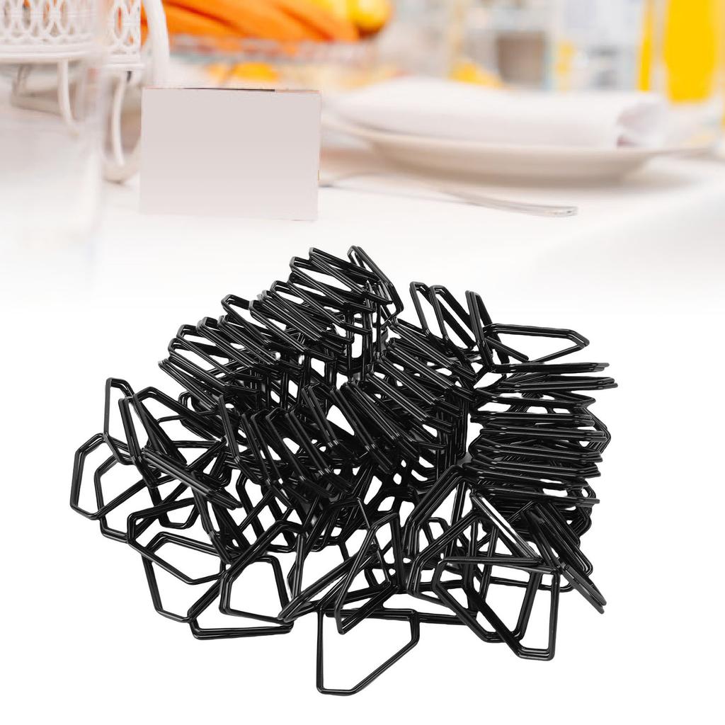 50PCS Table Number Holders Rhinestone Shape Photo Card Picture Display Clips for Wedding Birthday Party