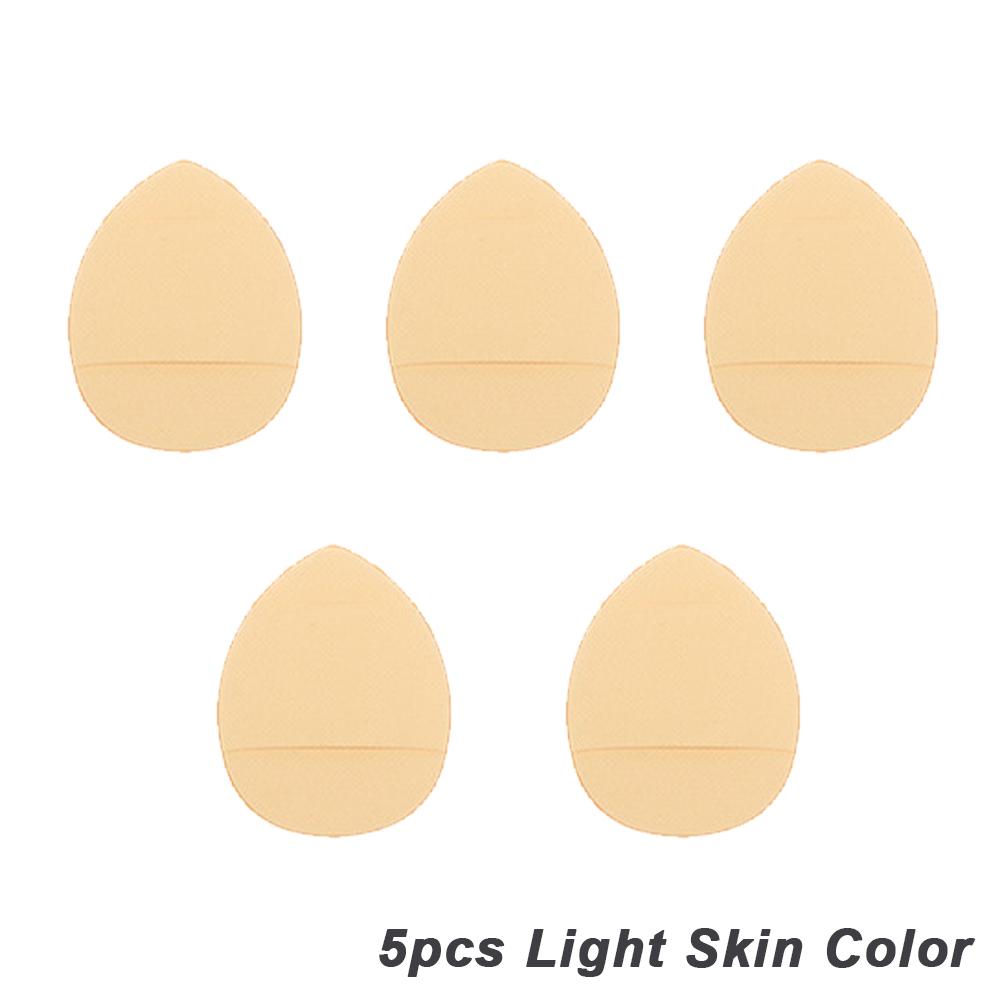 5 Stück/Box Mini Finger Puffs Foundation Kleine Luftkissen Puder Schwamm Gesicht Concealer BB Cream Kosmetikapplikator Make-up Werkzeuge
