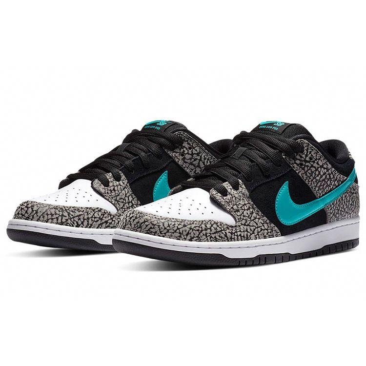 Nike Dunk Low Pro SB Atmos Elephant Unisex Sneakers Grey Medium-Grey Black BQ6817-009