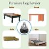 12/24Pcs 1/4" Furniture Leveling Feet Simple Table Chair Leg Levelers Feet  Deak