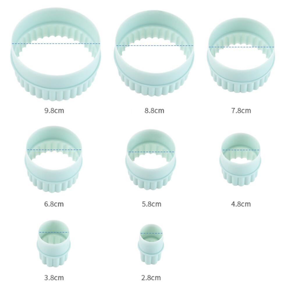 Scallop Edge Pastry Cutter, Stainless Steel Baking Ring Molds, For Cooking, Meat Shaping, Pudding, Easy Processing & Safe Use, Oven Safe Biscuit