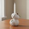 Ceramic Halloween Candle Stick Centerpiece Halloween Decor Pumpkin Candle Stand  Tabletop Decor
