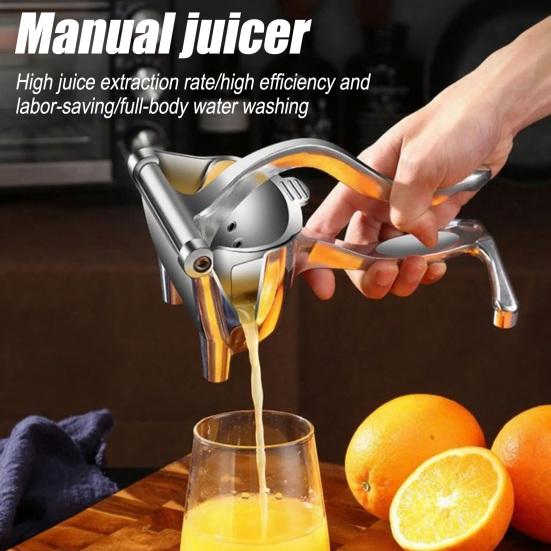 Manual Juicer Aluminum Alloy Citrus Press Easy Squeeze Juice Extraction Hand Press Juicer Kitchen Fruit Squeezer