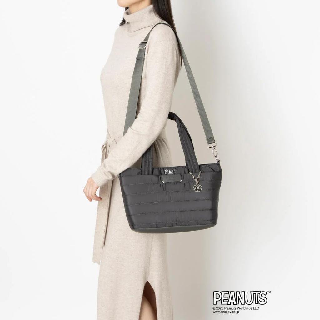 CLATHAS X PEANUTS Tote Black Women's Bag,